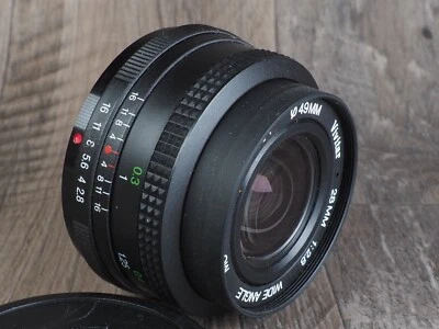 Lente Gran Angular Vivitar 28mm f2.8 con Pentax K-Mount pk plástico ligero Foto 1 de 4