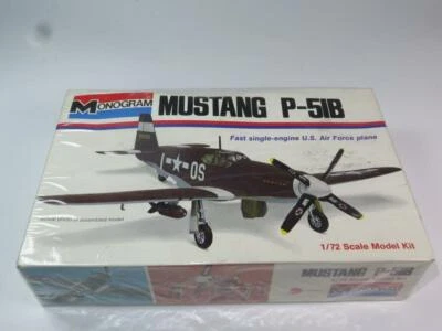Monogram 1/72 Modellino Aereo Kit Nord Americano P-51B MUSTANG IN Box Sigillato - Immagine 1 di 2