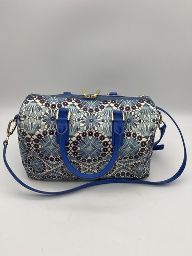 Borsa tote triangolo stampata triangolo Tory Burch rivestita in perfette condizioni Castillo Combo Robinson