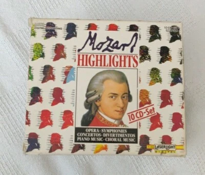  Mozart Highlights 10 CD Box Set  Symphonies Violin Piano Marches Opera 5 Sealed - Image 1 of 2