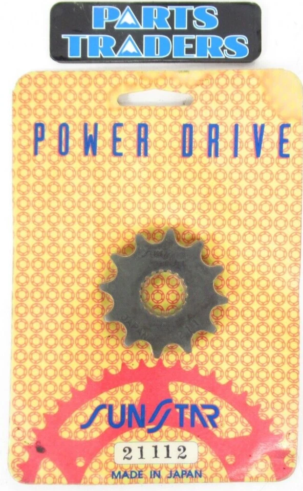 Piñón delantero Sunstar 12T Suzuki RM100 RM125 DR100 DR125 LT125 Yamaha YT125 Foto 1 de 2