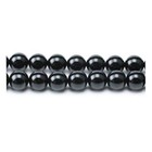 Black Onyx Beads Plain Round 4mm Strand Of 90+