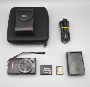 Canon IXUS 157 20,0Mp Digital Compact Camera Black 10x Zoom, Charger, SD, READ - Photo 1/23