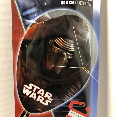 Kite Star Wars Face Rylo Ken 20" Tall with Handle Line Clip & Skytails - Image 1 of 4