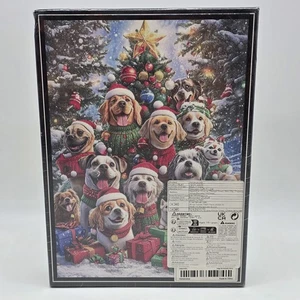 Dog Christmas Party Jigsaw Puzzle 1000 Pieces 28"×20" Sealed - Picture 1 of 9