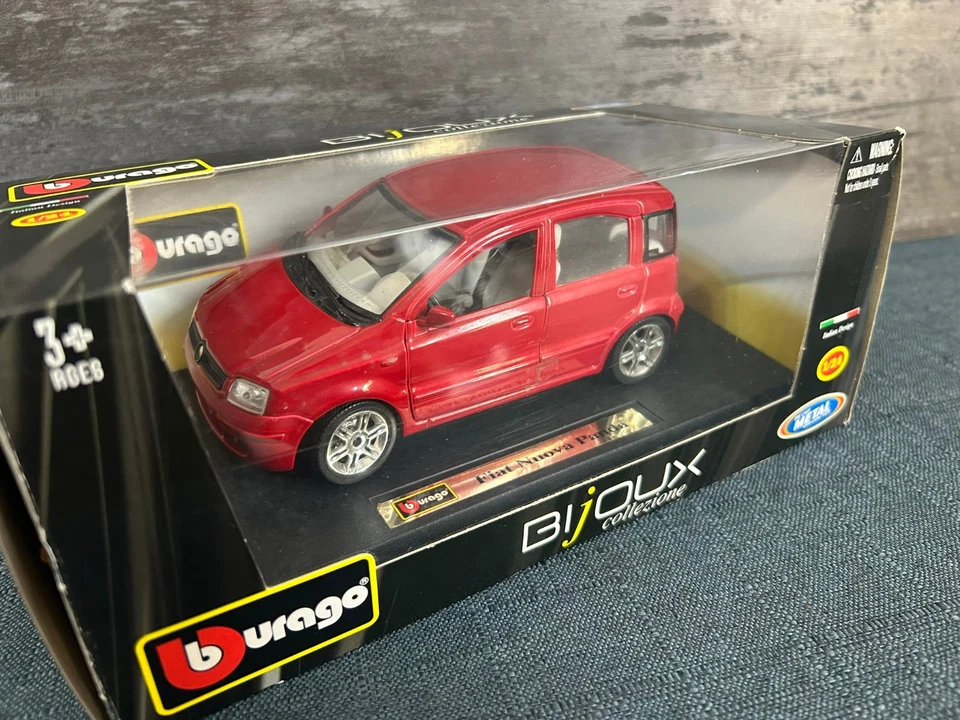 FIAT PANDA 169 Fiat Nuova Panda 2003 scala 1/24 BBURAGO Burago BIJOUX multijet - Immagine 1 di 4