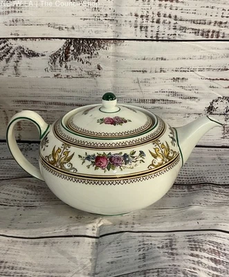 Wedgwood Columbia Bone China Floral Teapot Multicolor - Image 1 of 4