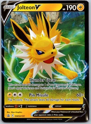 Jolteon V - SWSH151 SWSH: Sword & Shield Promo Cards - Promo NM Holo - Image 1 of 2
