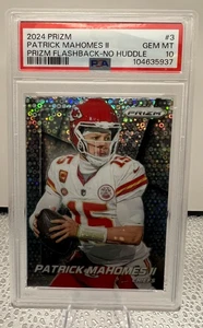 2024 Panini Prizm #3 Patrick Mahomes II Flashback No Huddle Prizm Chiefs PSA 10 - Picture 1 of 5