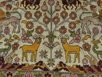 9 x 12 ручной работы восточный ковер синий зеленый розовый золотой шерсти ручной работы oushak новый 9 x 13 - Изображение 1 из 4