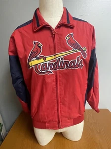 Chaqueta de los Cardenales de San Luis Para Hombres Mediana MLB Béisbol Majestuosa Auténtica Nailon - Imagen 1 de 20