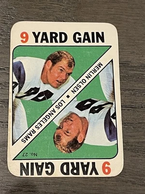 1971 Topps Game Merlin Olsen #27 Los Angeles Rams - Image 1 of 4