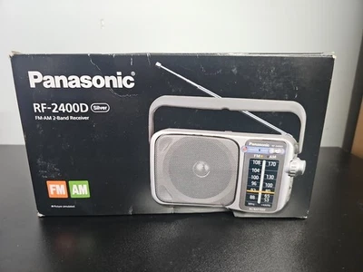 Panasonic RF-2400 AM/FM Portable Radio - Silver - Image 1 of 4