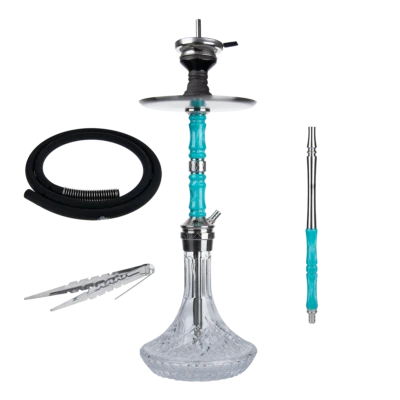 Jookah Royal Flush Edelstahl Shisha Set - Wasserpfeife mit Zubehör inkl. - Bild 1 von 4