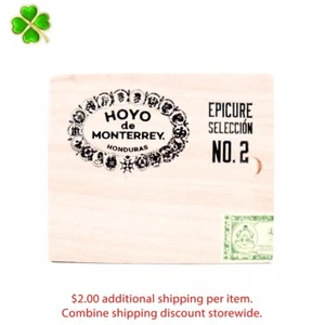 Hoyo de Monterrey Epicure Seleccion No. 2 Wood Cigar Box 5.75" x 4.75" x 3.75" - Picture 1 of 12