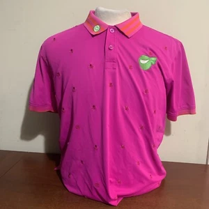 Scotty Cameron Wasabi Warrior Ninja Circle T G/Fore Large Pink Golf Polo Shirt - Picture 1 of 8