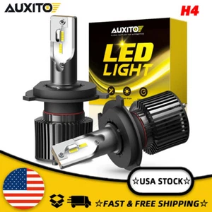 AUXITO High Low Beam 9003 H4 LED Headlight Fog Bulbs Kit 50W 16000LM 6000K White - Imagen 1 de 17