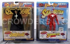 Astro City Heroes & Villains FUTURE CONFESSOR & PREMIERE SAMARITAN Figure 98 NIP