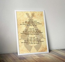 The Dark Tower Gunslinger Motto - Stephen King Inspired - Movie Poster Art Print