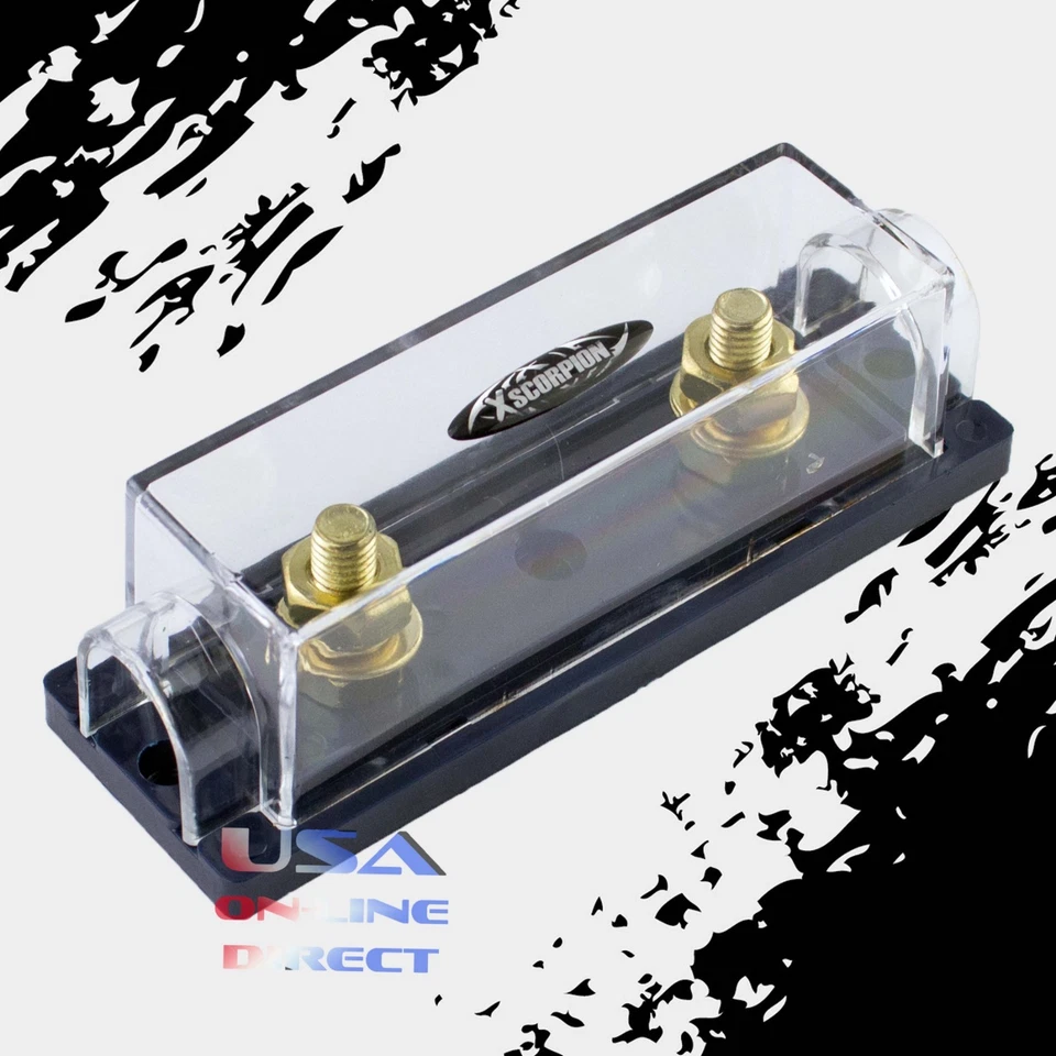 Portafusibles en Línea ANL Oro Anillo Universal Terminal Conexión Grado Marino EE. UU. Foto 1 de 1