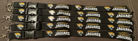 Jacksonville Jaguars Lanyard ID Badge Key Chain Clip (Lot Of 5) Cover