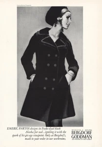 1967 Bergdorf Goodman: Emeric Partos Vintage Print Ad - Bild 1 von 1