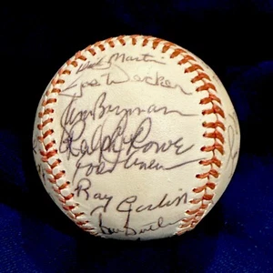 1974 Twins team signed autographed OAL ball 28 sigs Killebrew Blyleven Thompson - Picture 1 of 6
