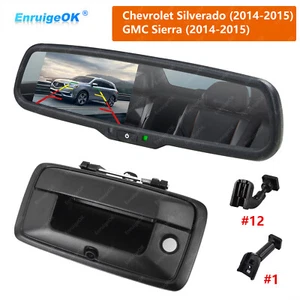 For 2014-2015 Chevy Silverado GMC Sierra Tailgate Handle Backup Camera Kit - Picture 1 of 21
