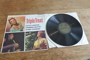 Triple Treat Julie London Chris Connor UK '61 1st Parlophone Gold PMC 1139 LP - Picture 1 of 4