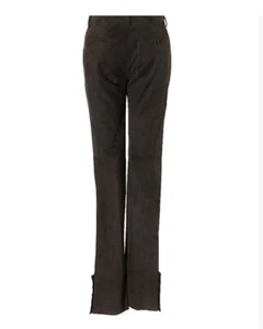Ralph Lauren Collection Black Label sz 0 suede leather pants trousers - Picture 1 of 5