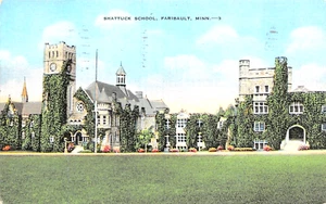#H4414 FAIRBAULT, sin usar POSTAL, ESCUELA SHATTUCK - Imagen 1 de 2