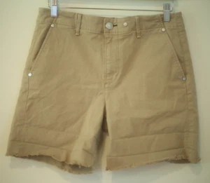 Rag & Bone NY Women's Size 27 Khaki Shorts Cut Off High Rise Stretch Brown - Picture 1 of 10