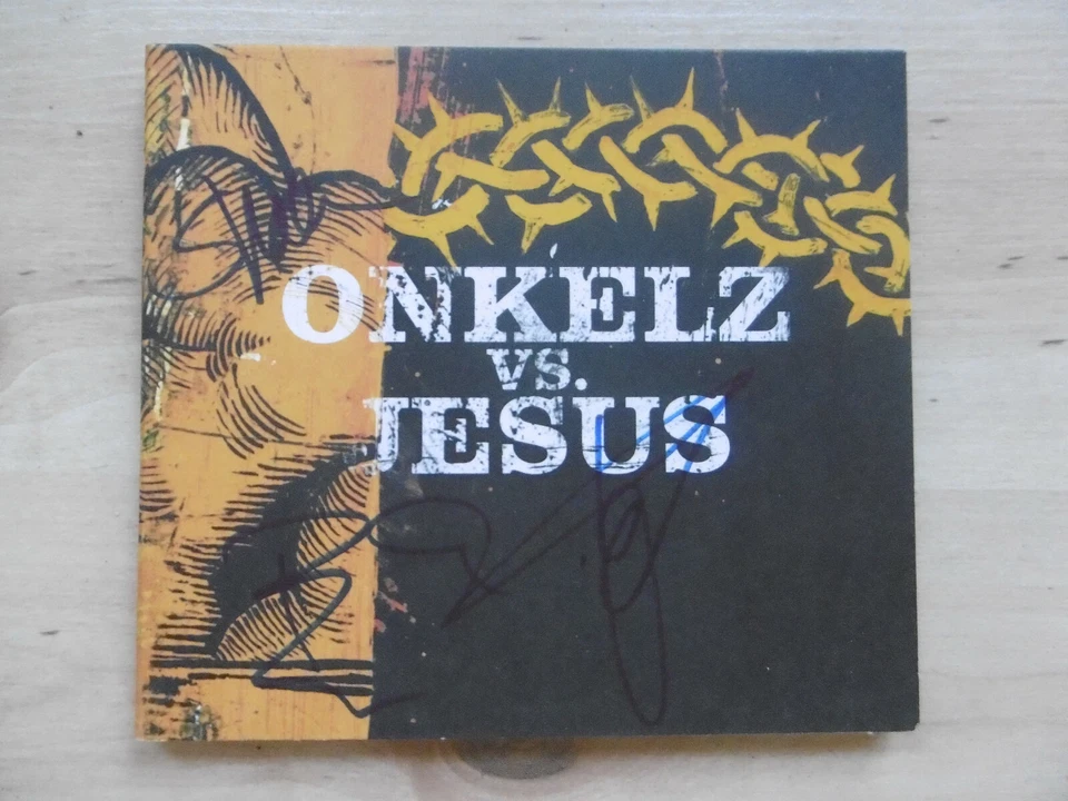 Böhse Onkelz Autogramme signed CD-Cover ""Onkelz vs. Jesus" - Bild 1 von 1