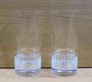 CAMPARI BITTER ADVERTISIGN SET OF TWO GLASSES - Picture 1 of 9