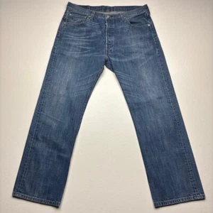 Levis 501 Jeans Mens 36x30 Original Fit Button Fly Classic Wash Made In Mexico - Picture 1 of 8