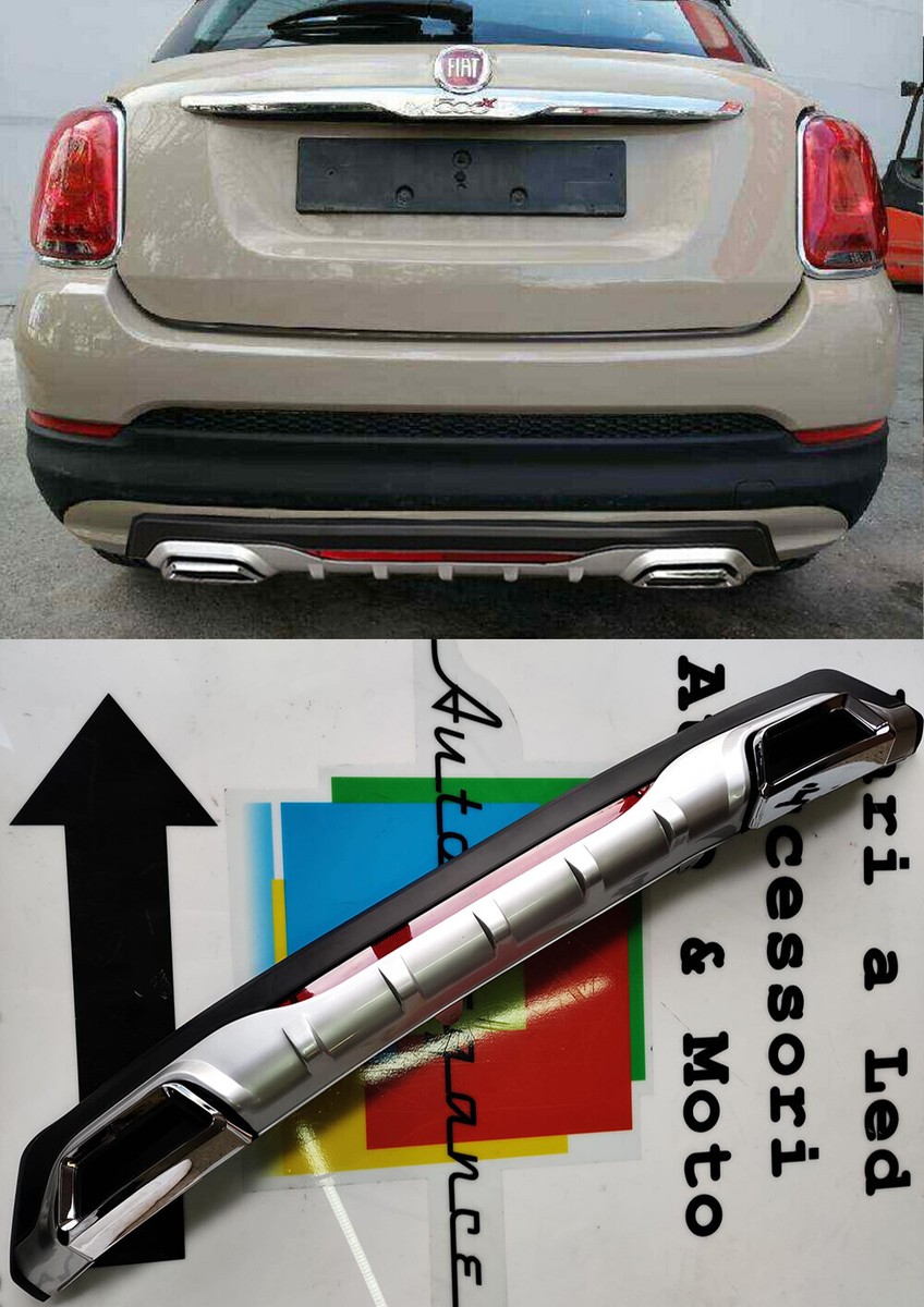 Protezione Paraurti Per Fiat 500X 2014-2018 - Acciaio Inox 0.7 Mm | Design 3D | Adesivo 3M | Anti-Graffio - Foto 7