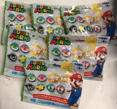Super Mario Collector Rings, LOT Of 10 Blind Packs To Complete Your Collection - Image 1 of 3