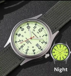 ✅ Reloj Militar Ejército Suizo Hombre Correa de Lona Analógico Cuarzo Deportivo Muñeca Regalo Reino Unido - Imagen 1 de 24