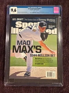 1st MAX SCHERZER 4-28-2014 Newsstand SPORTS ILLUSTRATED CGC Graded 9.6 New Slab! - Picture 1 of 4