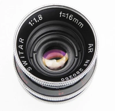 Kern 16mm f1.8 Switar AR C mount  #280250 - Image 1 of 4
