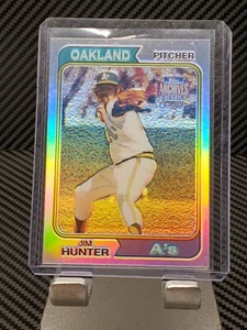 2002 Topps Archives Reserve #7 Jim Hunter Refractor - Picture 1 of 2