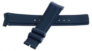 Authentic Corum 21mm x 18mm Dark Blue Rubber Watch Band Strap NEW - Picture 1 of 3