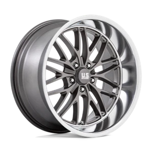 20 Inch Wheel Rim US Mag U139 Santa Cruz Gray Silver 20x8.5 5x5 +6mm New - Picture 1 of 2
