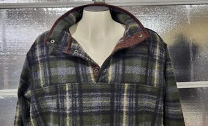 John Wayne Mens Pullover Jacket 2XL - Green Plaid - Shirt - Picture 1 of 5