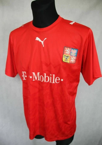Puma Czech Republic 2006 / 2008 Home Football Shirt Jersey sz L Large Cover