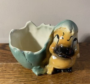 Adorable Chick With Broken Egg Planter - Picture 1 of 4
