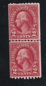 1923-1925 COPPIA DI LINEE GIUNTE ORIZZONTALI, ERRORE - Foto 1 di 2