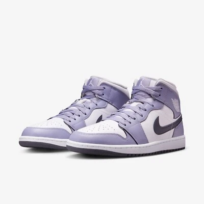 Nike Air Jordan 1 Mid Blanco Indigo Haze Azul Oscuro Gris DQ8426-145 ¡Envío Rápido! Foto 1 de 4