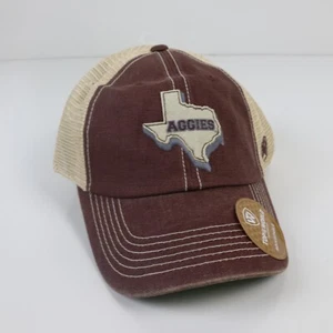 TEXAS A&M AGGIES NCAA Mesh Snapback Adjustable Hat By Top of the World - NEW - Picture 1 of 8