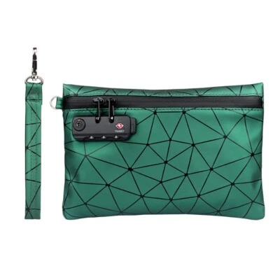 Smell Proof Stash Bag Carbon Lined Bag Lock Discreet Secure 24x18cm Box Portable - Image 1 of 4